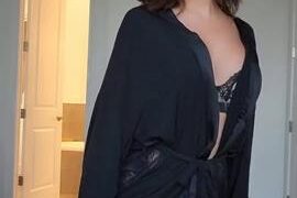 Alinity Black Lingerie Lace Robe Dance